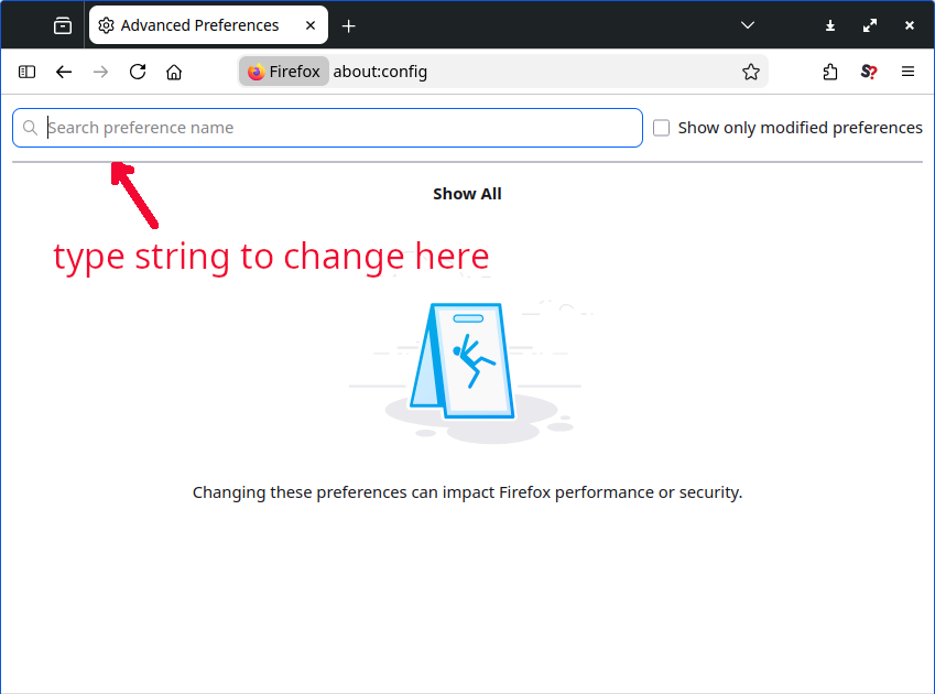 firefox config