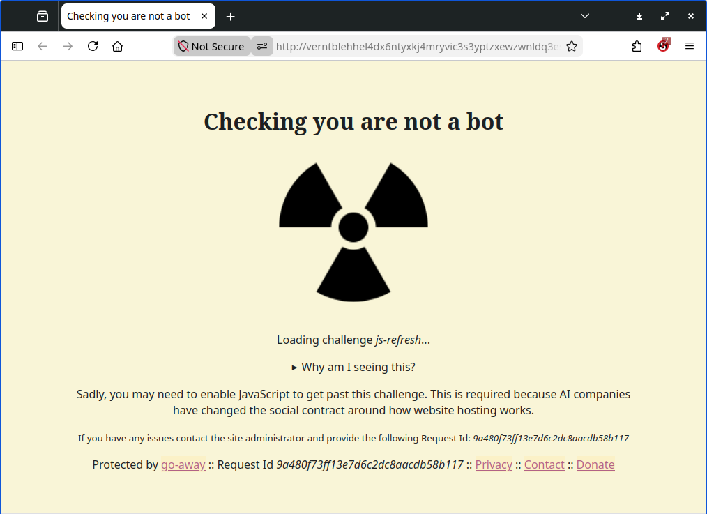 no Javascript means some broken sites